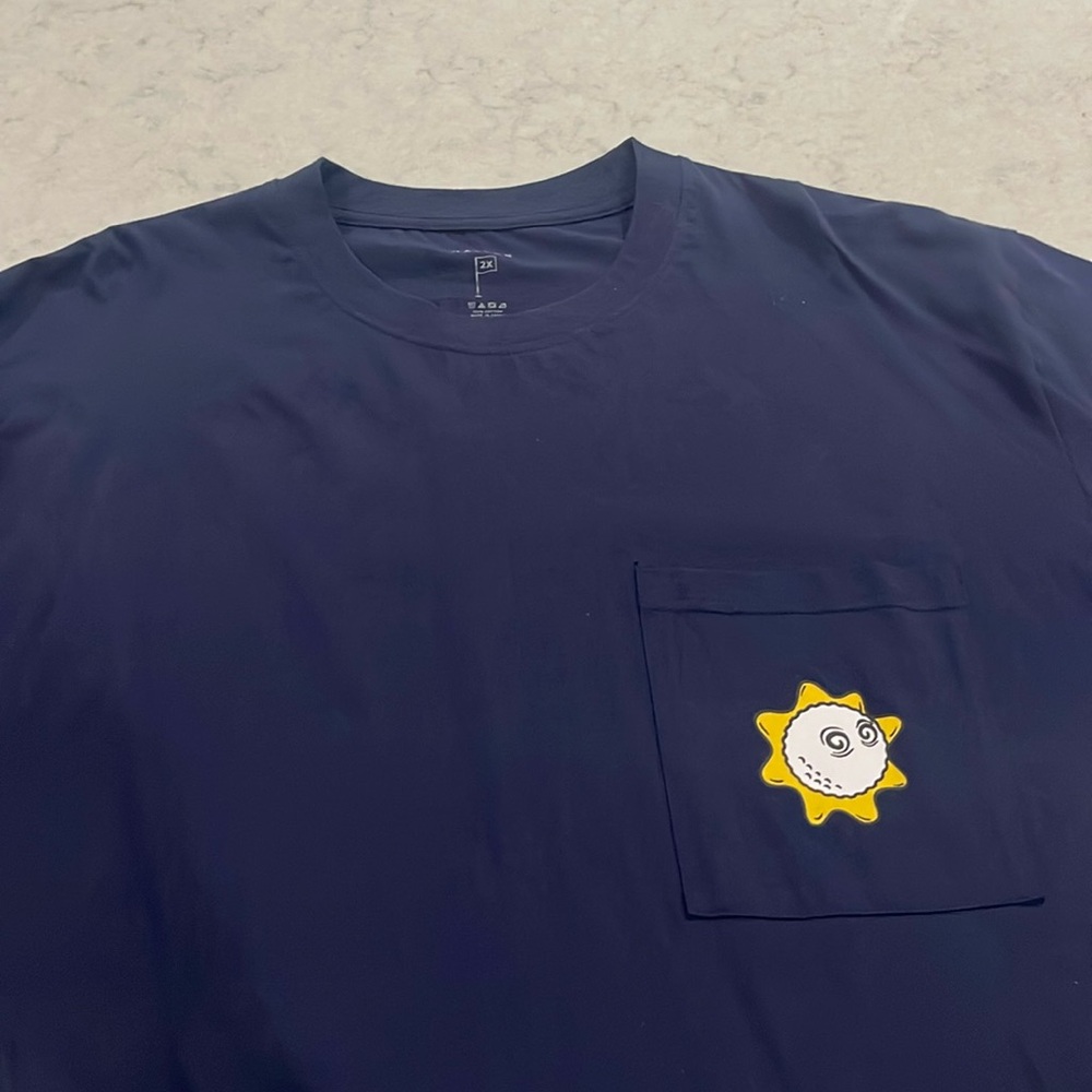 Malbon x Glo gang longsleeve tshirt navy blue size XXL in great condition!